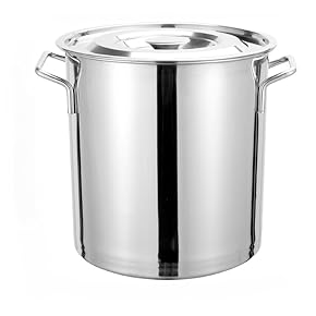 Silver Arrow 寸胴鍋 18-8 ステンレス鋼 蓋付き　染色 Silver Arrow 寸胴鍋 18-8 ステンレス鋼 蓋付き 染色 Silver